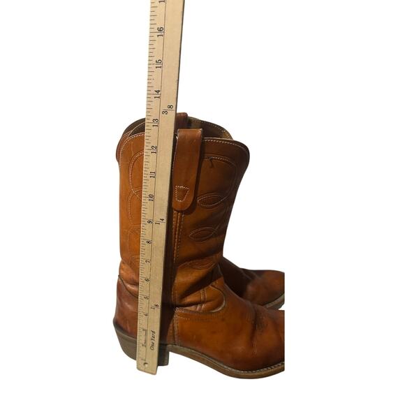 Vintage Landis Mens Brown Leather Cowboy Western Boots 10 D 94046 USA - Picture 9 of 9